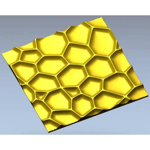 Honeycell Relief - Organic Honeycomb 3D Panel (STL for CNC)
