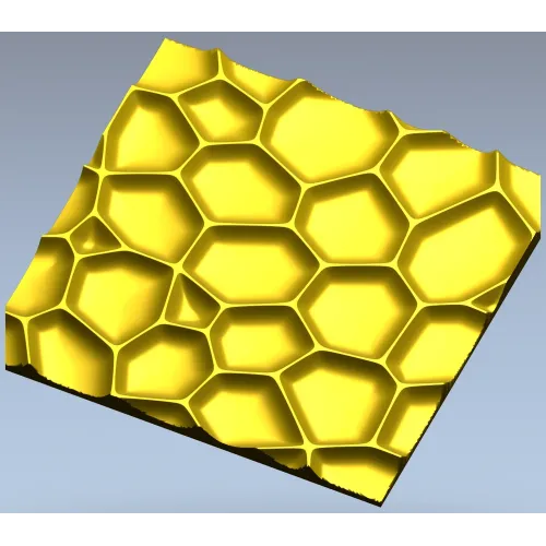 Honeycell Relief - Organic Honeycomb 3D Panel (STL for CNC)