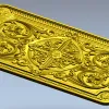 Резная панель с медальоном - 3D модель STL для ЧПУ