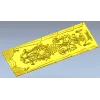 Rococo Cartouche Decorative Panel - STL 3D model for CNC
