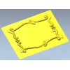 Декоративная панель в стиле рокайль - stl модель для ЧПУ