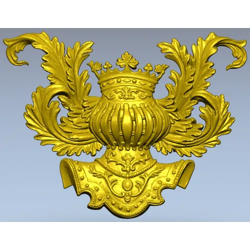 Королевский картуш - 3D модель в формате STL для ЧПУ