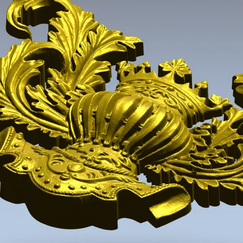 Королевский картуш - 3D модель в формате STL для ЧПУ