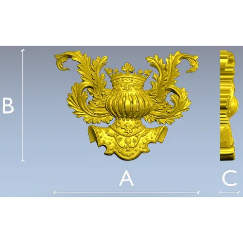 Королевский картуш - 3D модель в формате STL для ЧПУ