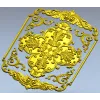 Декоративная панель в стиле рококо - 3D модель STL для ЧПУ