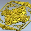 Декоративная панель в стиле рококо - 3D модель STL для ЧПУ