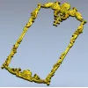 Rococo Acanthus Decorative Frame - STL 3D Model for CNC