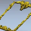 Rococo Acanthus Decorative Frame - STL 3D Model for CNC
