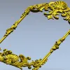 Рокайльная декоративная рамка - 3D модель в формате STL для ЧПУ