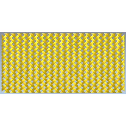 Woven Basket Lattice Decorative Panel - STL 3D Model for CNC