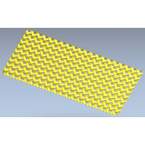 Woven Basket Lattice Decorative Panel - STL 3D Model for CNC