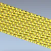 Woven Basket Lattice Decorative Panel - STL 3D Model for CNC