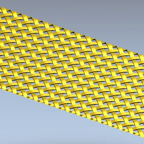 Woven Basket Lattice Decorative Panel - STL 3D Model for CNC