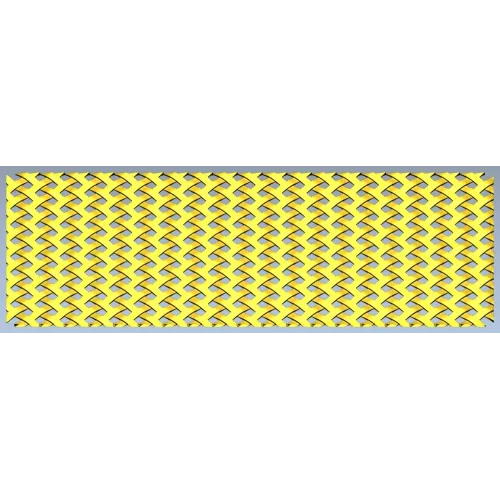 Woven Basket Lattice Decorative Panel - STL 3D Model for CNC