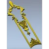 Filigree Acanthus Vertical Panel - STL 3D model for CNC