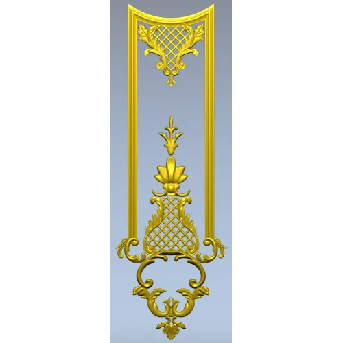 Versailles Lattice Vertical Panel - STL 3D model for CNC
