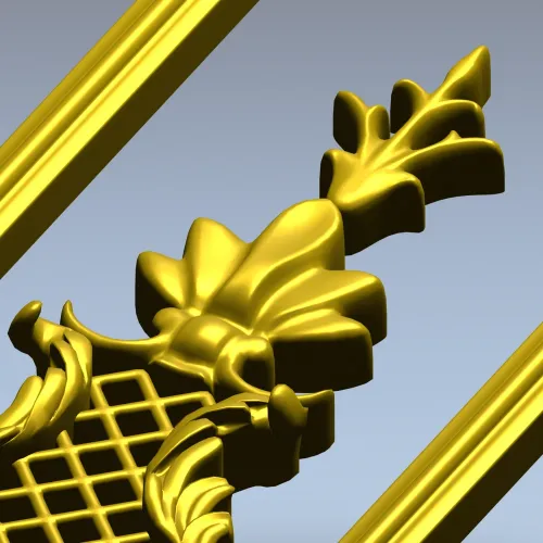 Versailles Lattice Vertical Panel - STL 3D model for CNC