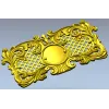 Rococo Medallion Decorative Panel STL for CNC