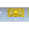 Rococo Medallion Decorative Panel STL for CNC