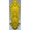 Rococo Quilted Vertical Decorative Panel STL for CNC