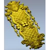 Rococo Quilted Vertical Decorative Panel STL for CNC