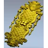 Rococo Quilted Vertical Decorative Panel STL for CNC