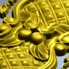 Rococo Quilted Vertical Decorative Panel STL for CNC