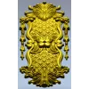 Rococo Quilted Vertical Decorative Panel STL for CNC