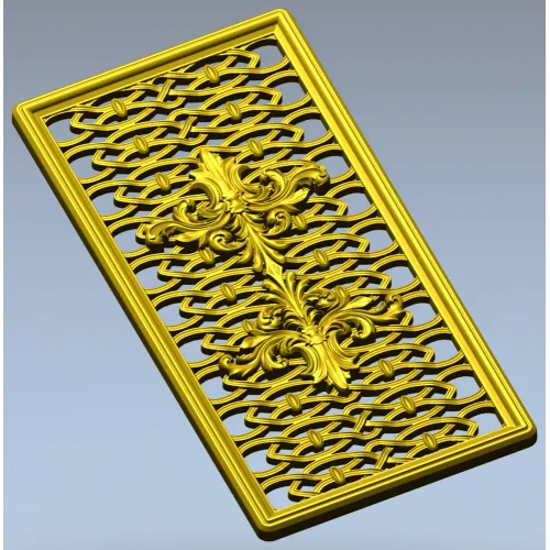 Acanthus Ribbon Decorative Panel STL for CNC