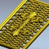 Acanthus Ribbon Decorative Panel STL for CNC