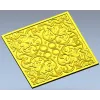 Квадратная декоративная панель "Арабеска-Квадро" - 3D модель STL для ЧПУ