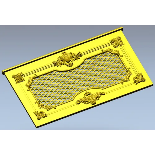 Rococo Lattice Decorative Panel STL for CNC