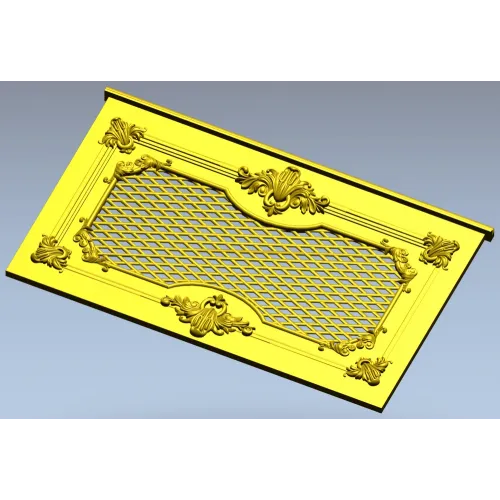 Rococo Lattice Decorative Panel STL for CNC