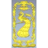 Вертикальная панель с павлином - STL модель для ЧПУ
