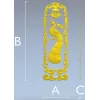 Вертикальная панель с павлином - STL модель для ЧПУ