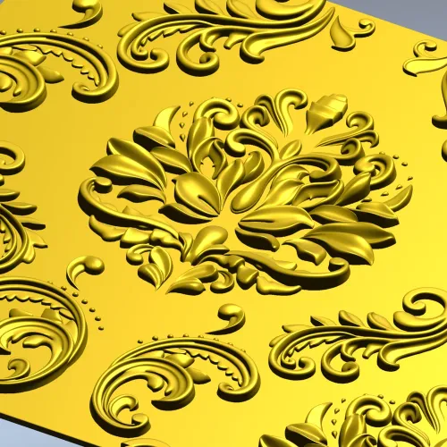 Барочный медальон - 3D модель STL для ЧПУ фрезера