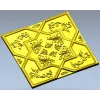 OctaFlora Panel - decorative STL 3D model for CNC