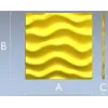 Wave relief decorative panel STL for CNC milling