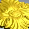 Розетка "Листовой медальон" - 3D модель в формате STL для ЧПУ