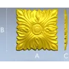 Розетка "Листовой медальон" - 3D модель в формате STL для ЧПУ