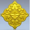 Florentine rosette decorative STL 3D model for CNC milling