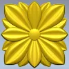 Petal Star Rosette - STL 3D model for CNC