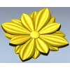 Petal Star Rosette - STL 3D model for CNC