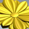 Petal Star Rosette - STL 3D model for CNC