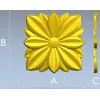Petal Star Rosette - STL 3D model for CNC