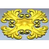 Acanthus Star Rosette STL for CNC