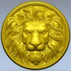 Розетка "Королевский лев" - 3D модель STL для ЧПУ