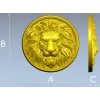 Розетка "Королевский лев" - 3D модель STL для ЧПУ