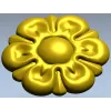 Декоративная розетка "Лотос" - 3D модель (STL) для ЧПУ