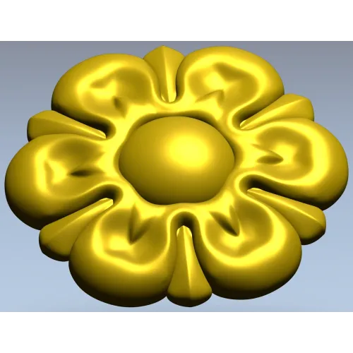 Декоративная розетка "Лотос" - 3D модель (STL) для ЧПУ